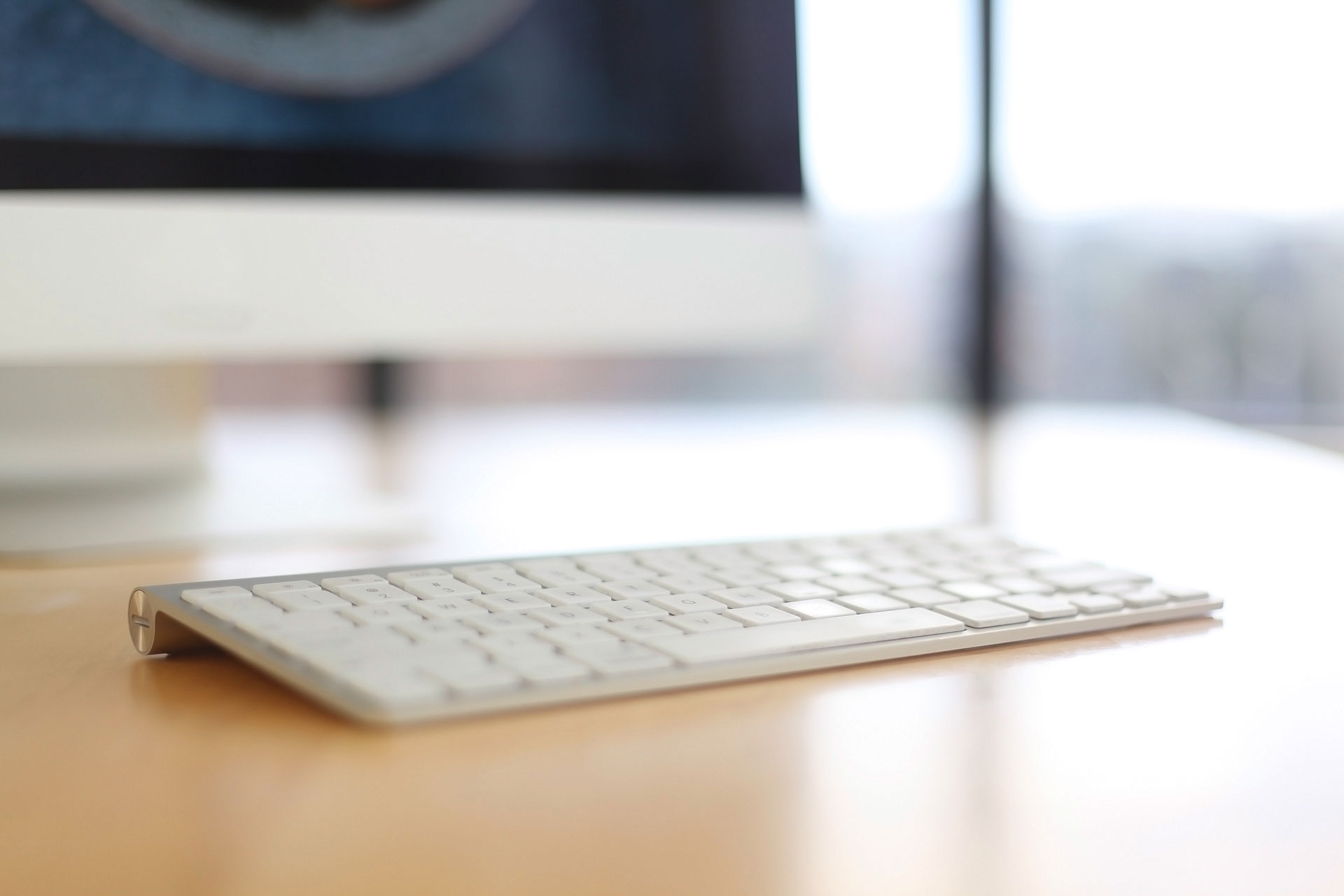 computer on desk